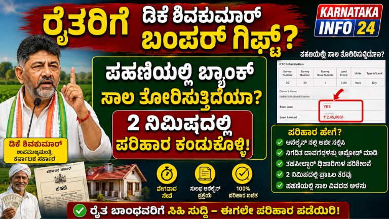 ರೈತರಿಗೆ ಡಿಕೆ ಶಿವಕುಮಾರ್ ಬಂಪರ್ ಗಿಫ್ಟ್?